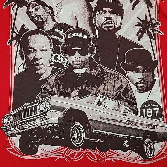 Phat Doc 90s West Coast Rap XL T Shirt NWA Tupac Ice Cube Eazy-E Dr Dre Snoop - Picture 6 of 10